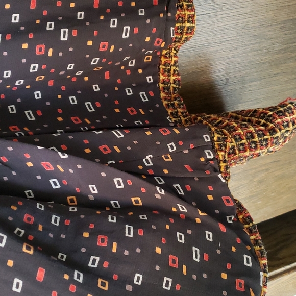 Handmade soft chenille jacket in browns, women's XL - Picture 5 of 6